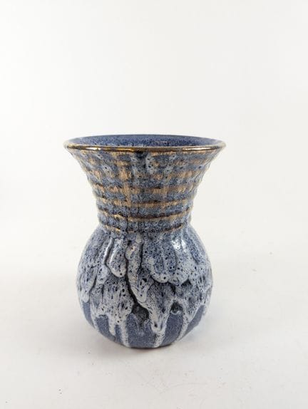 ACCOLAY
VASE en céramique de forme balustre bleu à