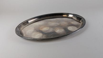 WALKER &amp; HALL, Sheffield
PIATTO ovale in metal