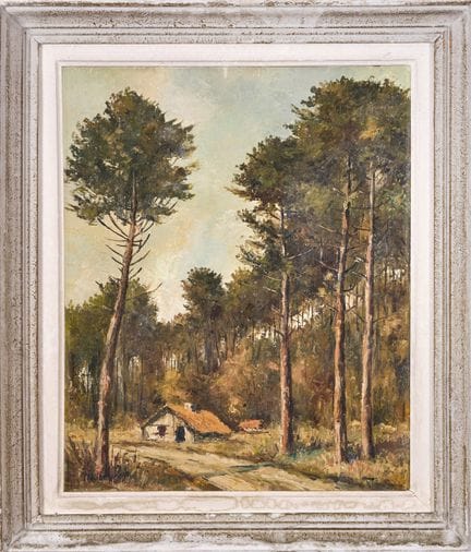 HOUBEYRES (XXe siècle)
Ferme landaise
Huile sur ca