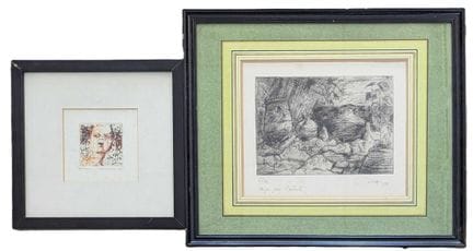 SUCA
Nature morte aux pots en noir
Gravure signée 