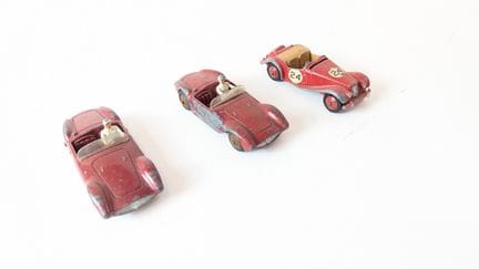 1/43 Scale - DINKY TOYS
THREE VEHICLES 
- Red Mase