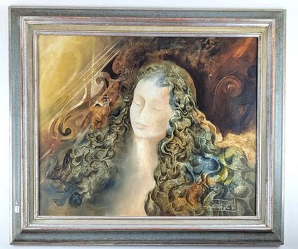 Roger SURAUD (1938-2016)
Femme aux cheveux bouclés