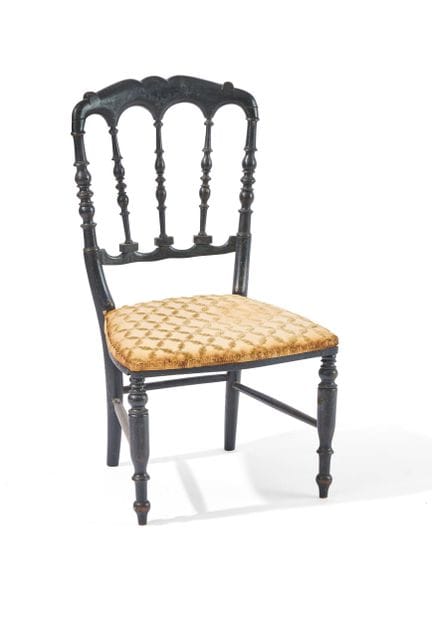 PETITE CHAISE d’enfant Charivari à dossier en ébèn
