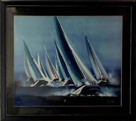 Victor SPAHN (né en 1949)
La Régate
Lithographie e