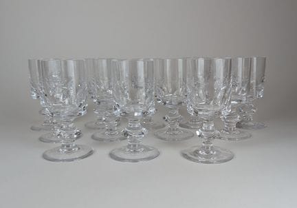 CRISTAL DE SEVRES
DUE BICCHIERI con piede in crist