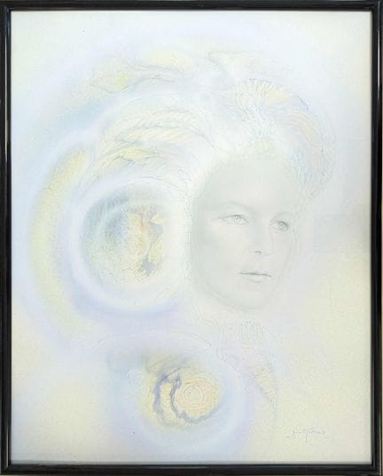 Gerald MORENO (1950-1990)
Portrait de femme surréa