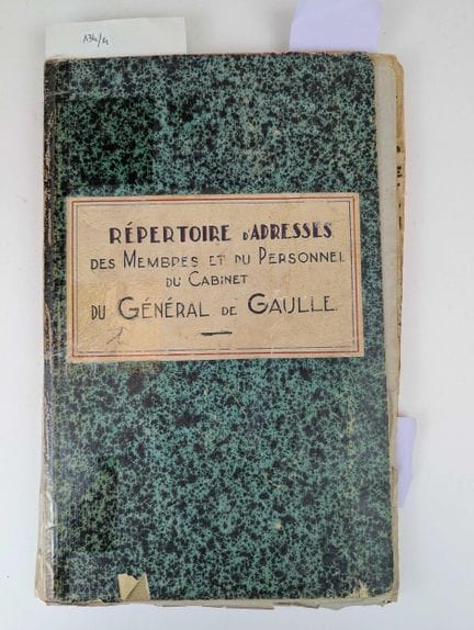 [Generale de GAULLE]
ELENCO DEGLI INDIRIZZI DEI ME