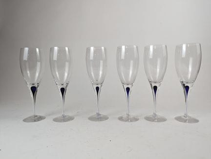 ORREFORS, Svezia
SEI BICCHIERI DA CHAMPAGNE in cri