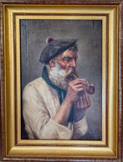Raffaele FRIGERIO (1875-1948)
Fumeur allumant sa p