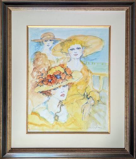 Ecole Moderne (XXe siècle)
Elégantes d'été
Gouache