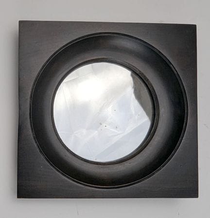 MIROIR dans un cadre de miniature carré à vue circ