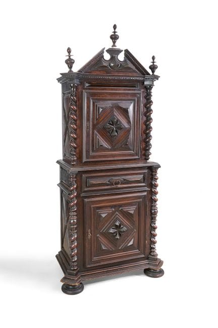 PETITE TABLE D’APPOINT rectangulaire en chêne tein