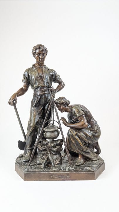 D'après Julien CAUSSE (1869-1938)
Campement en for