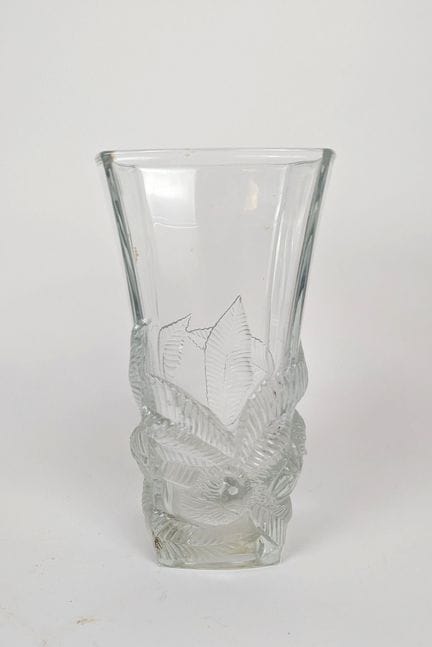 VASO a fianchi smussati in vetro stampato a pressi