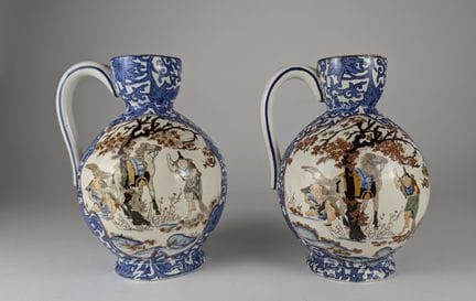 GIEN, circa 1900
COPPIA DI PICTAS con corpo globul