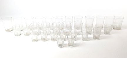 BACCARAT
SERVIZIO di bicchieri in cristallo intagl