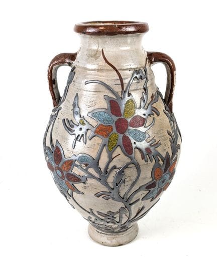 VASO-URNA a forma di balaustra con due manici, in 