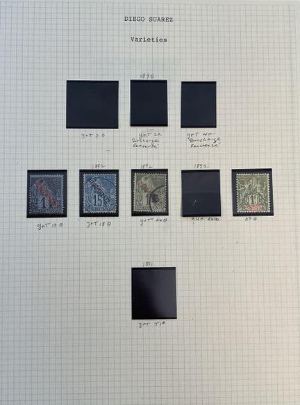 Colonie francesi - Diego-Suarez: Collezione di fra