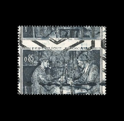 85c. Giocatori di carte di Cézanne. Obl. Colori as