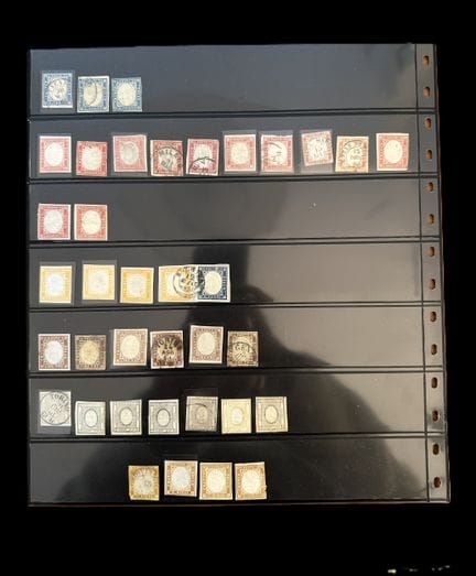 Italien – Sardinien: Briefmarkensammlung aus Sardi