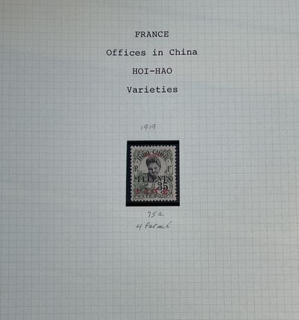 Colonie francesi - Hoi-Hao: Collezione di francobo