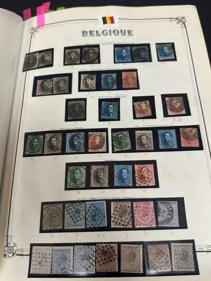 Belgio: Collezione di francobolli del Belgio – di 