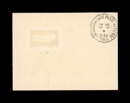 1f50. Outremer perforé "E.I.P.A.30" sur carte de l