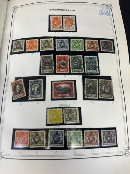 Liechtenstein: Collezione di francobolli del Liech