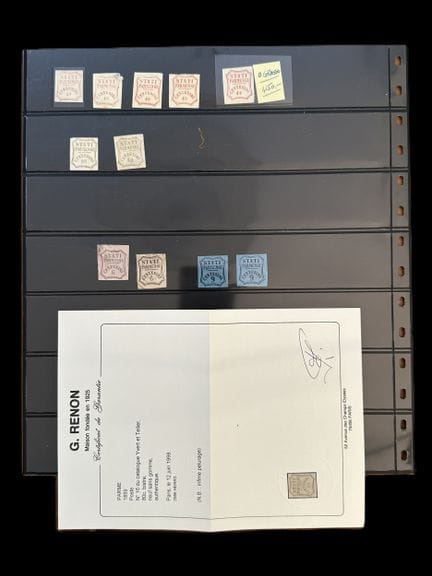 Italien – Parma: Briefmarken aus den drei Ausgaben