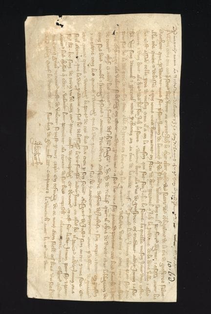 Brief von Jamin Delaunay an Jean le Prudhomme de l