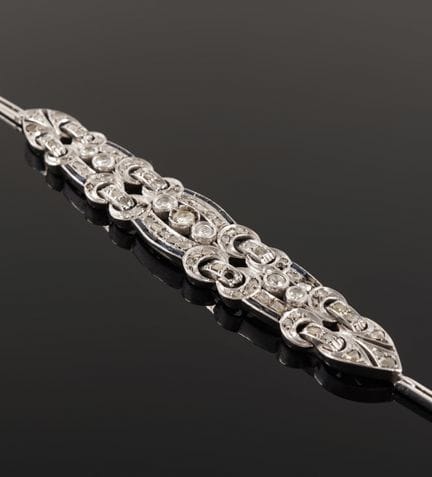 Gelenkarmband aus 800er Silber, bestehend aus drei