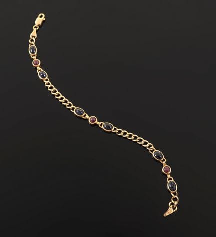 Bracciale in oro giallo 18 carati (750 millesimi) 