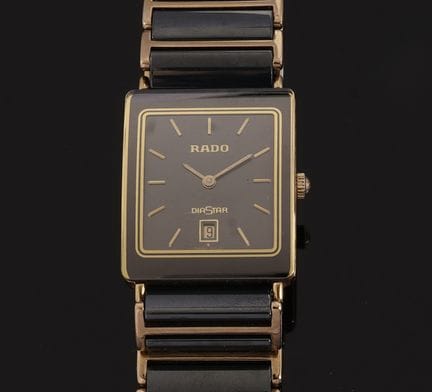 RADO 
Armbanduhr aus Edelstahl und schwarzer Keram