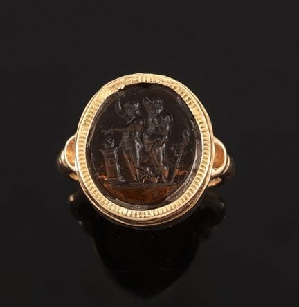 Ring aus 18 Karat Gelbgold (750 Tausendstel), bese