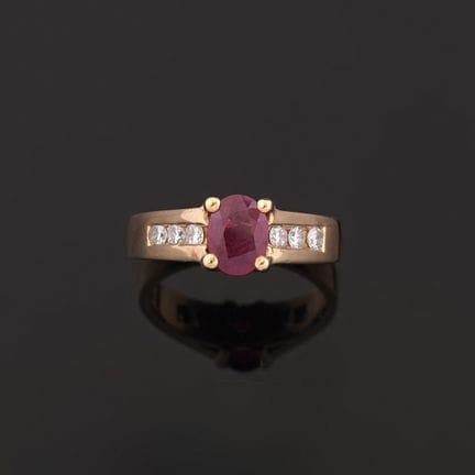 Ring aus 18 Karat Gelbgold (750 Tausendstel), verz