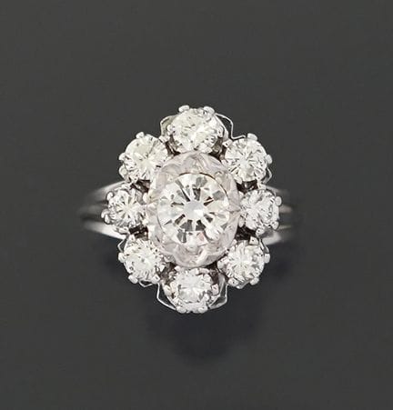 Ring aus rhodiniertem 18-karätigem Weißgold (750) 