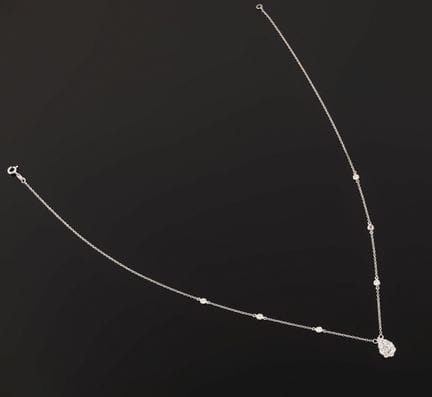 Halskette aus 18 Karat Weißgold (750 Tausendstel) 