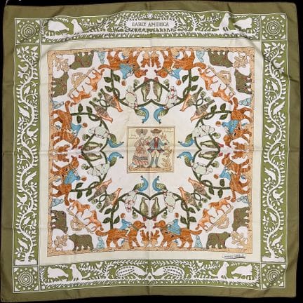 HERMÈS PARIS
Early America design
Silk square with