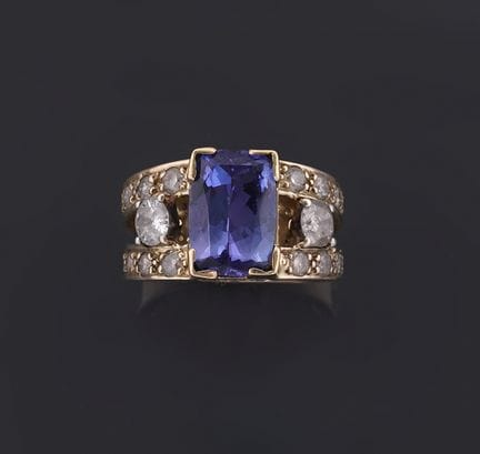 Breiter Ring aus 18 Karat Gelbgold (750 Tausendste