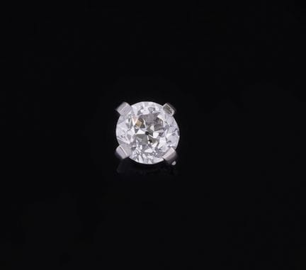An old European cut diamond weighing approximately