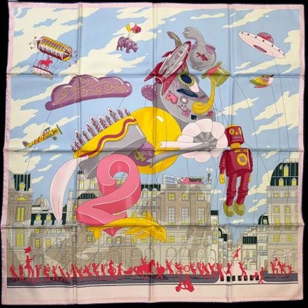 HERMÈS PARIS
Parade Model
Single-sided silk scarf 