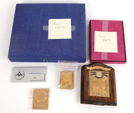 Gewichtheben / Ringen / Jean Dame
Set aus 9 Plaket