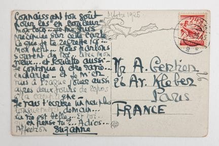 Tennis / Lenglen / Coco Gentien / Manuscrit
Carte 