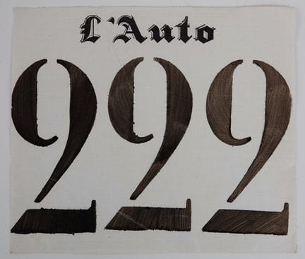 Track and Field / Race Bib / L'Auto
Original race 