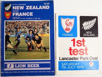 Rugby / All Blacks / Tournées 1979 et 84 / Blanco 