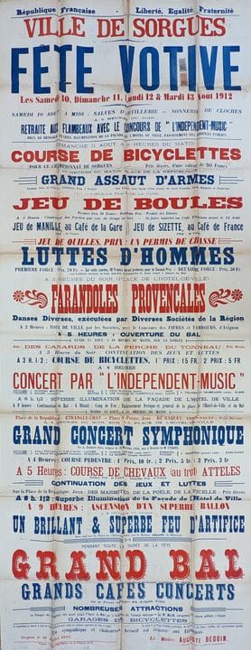 Ringen / Sorgues / Sportfest
Plakat aus SORGUES fü
