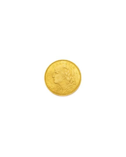 SWITZERLAND
10 francs
Obverse: HELVETIA
Bust facin