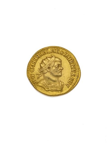 MAXIMIAN HERCULES
Aureus
Becker forgery
A/ IMP C M
