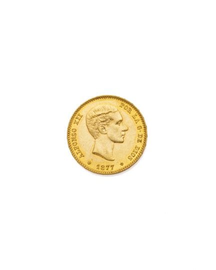 SPAIN
ALPHONSE XII
25 pesetas
Obverse: ALFONSO XII