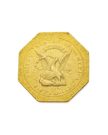 USA
TERRITORIAL GOLD
50-dollar Humbert octagonal
A